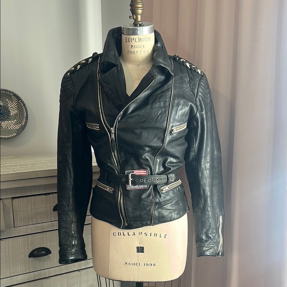 Amazing Vintage Biker Unisex Leather Jacket